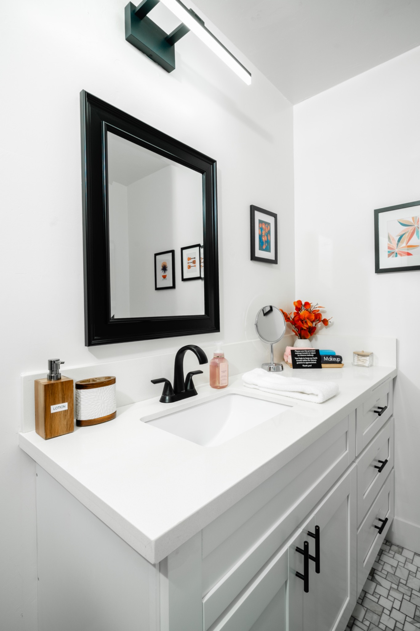 Downstairs bathroom vanity