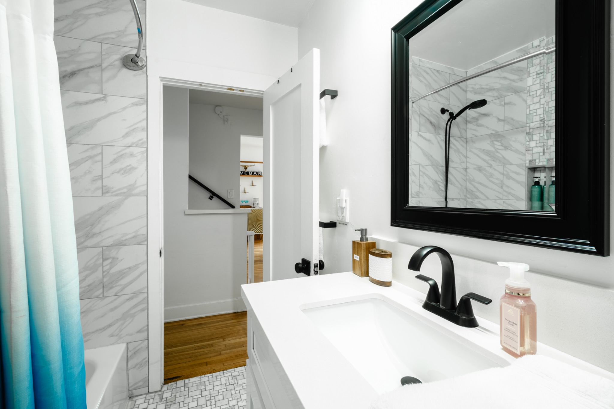 Downstairs full bathroom and shower