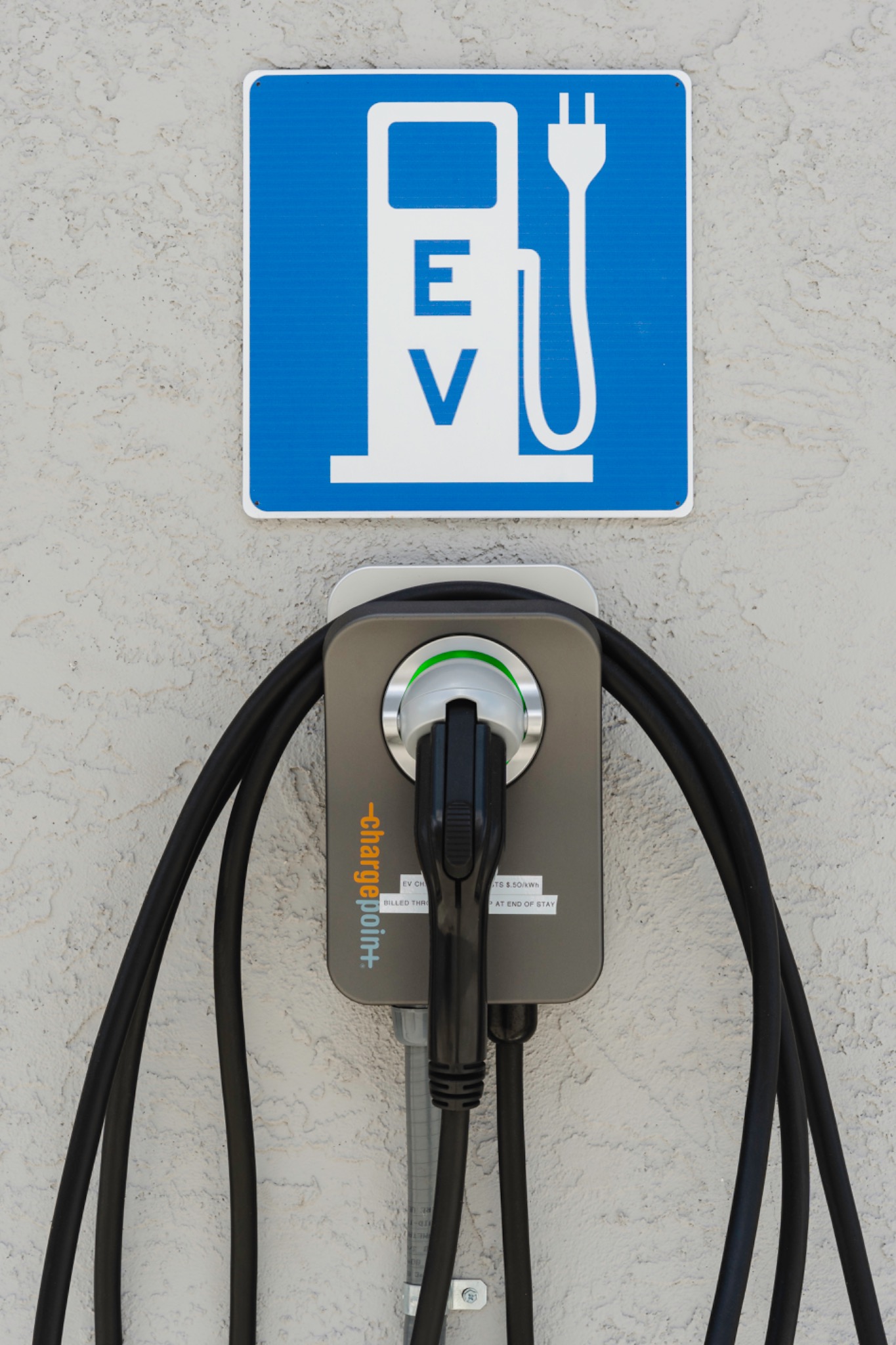 Level 2 EV charging at The Birdhouse